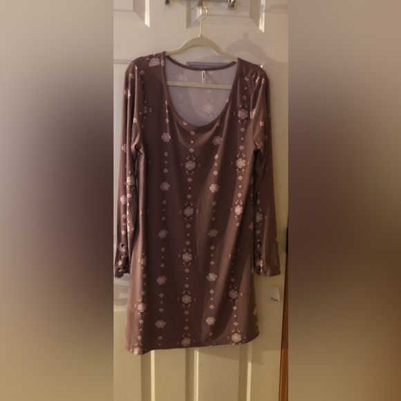 Dress by Mudd brand Size XL NWT Lace-up sueded long sleeved soft and warm - Picture 2 of 8